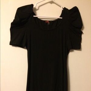 Black cotton/spandex dress w/ short sleeves Size L
